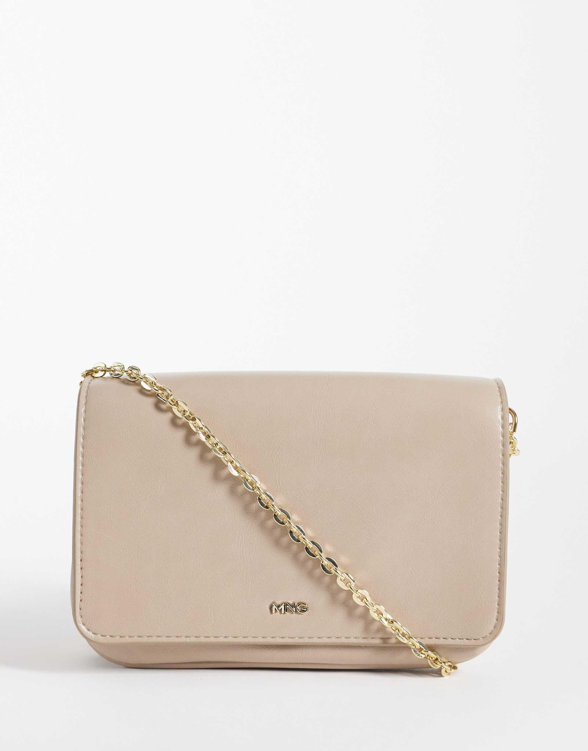 mango classic cross-body bag in white