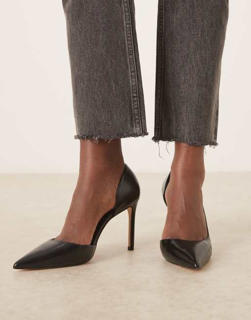 Mango – Classic – Czarne buty na obcasie z noskami w szpic, 3 z 4