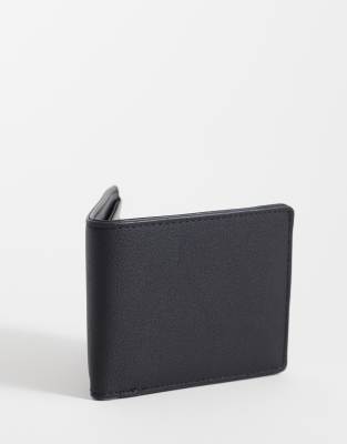 Mango classic faux leather wallet in black