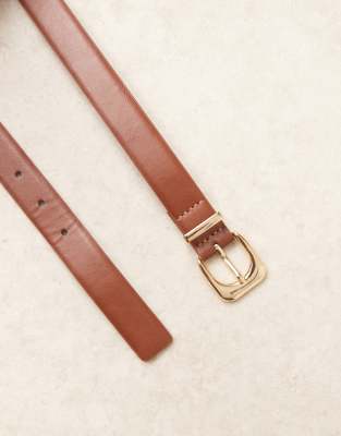 Mango Classic Gold Buckle Belt