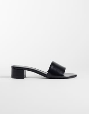 Mango Classic Heeled Sandals In Black