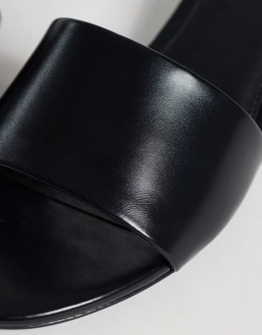 Mango classic heeled sandals in black, 4 of 4