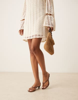 Mango Classic Kitten Heel Sandals