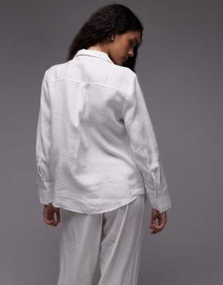Mango Essential Stretch Poplin Button-up Shirt In White
