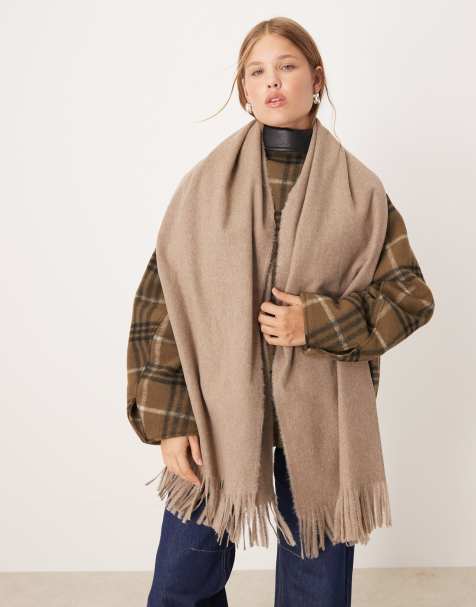 Mango classic scarf in latte - view 1