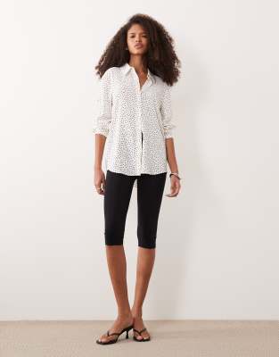 Mango Classic Shirt In White
