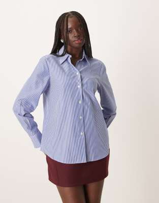 Mango Classic Shirt In Blue