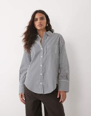 Mango Classic Shirt In Blue
