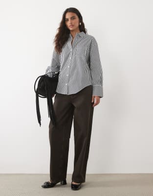 Mango Classic Shirt In Blue