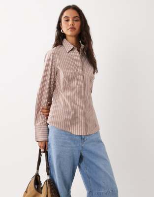 Mango Classic Shirt In Gray