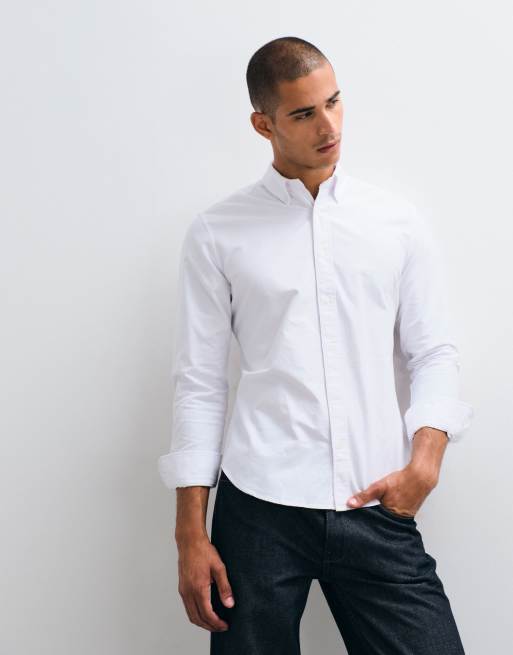 Mango classic shirt in white, 5 of 5