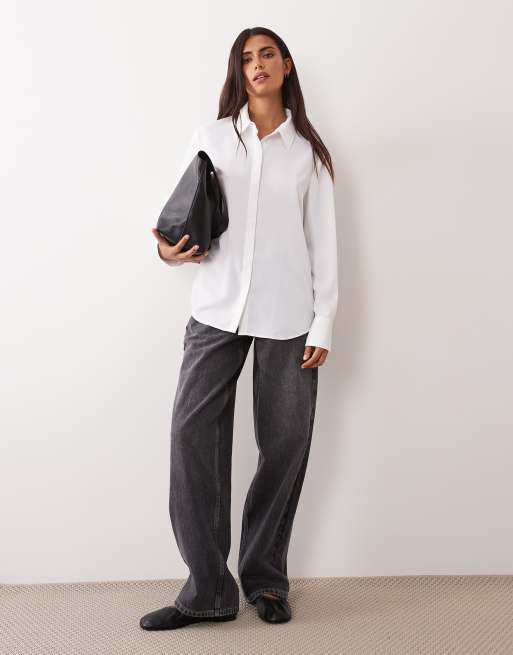 Mango classic shirt in white, 2 of 4