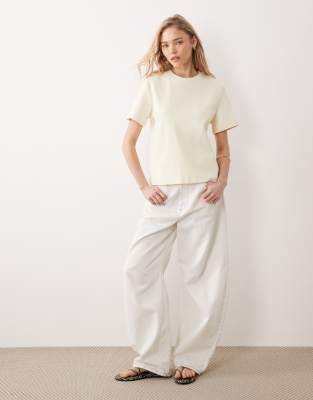 Mango Classic T-shirt In Yellow