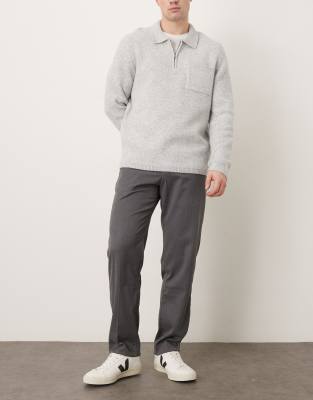 Mango Classic Tailored Pants In Gray