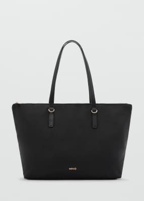 Mango Classic Tote Bag In Black