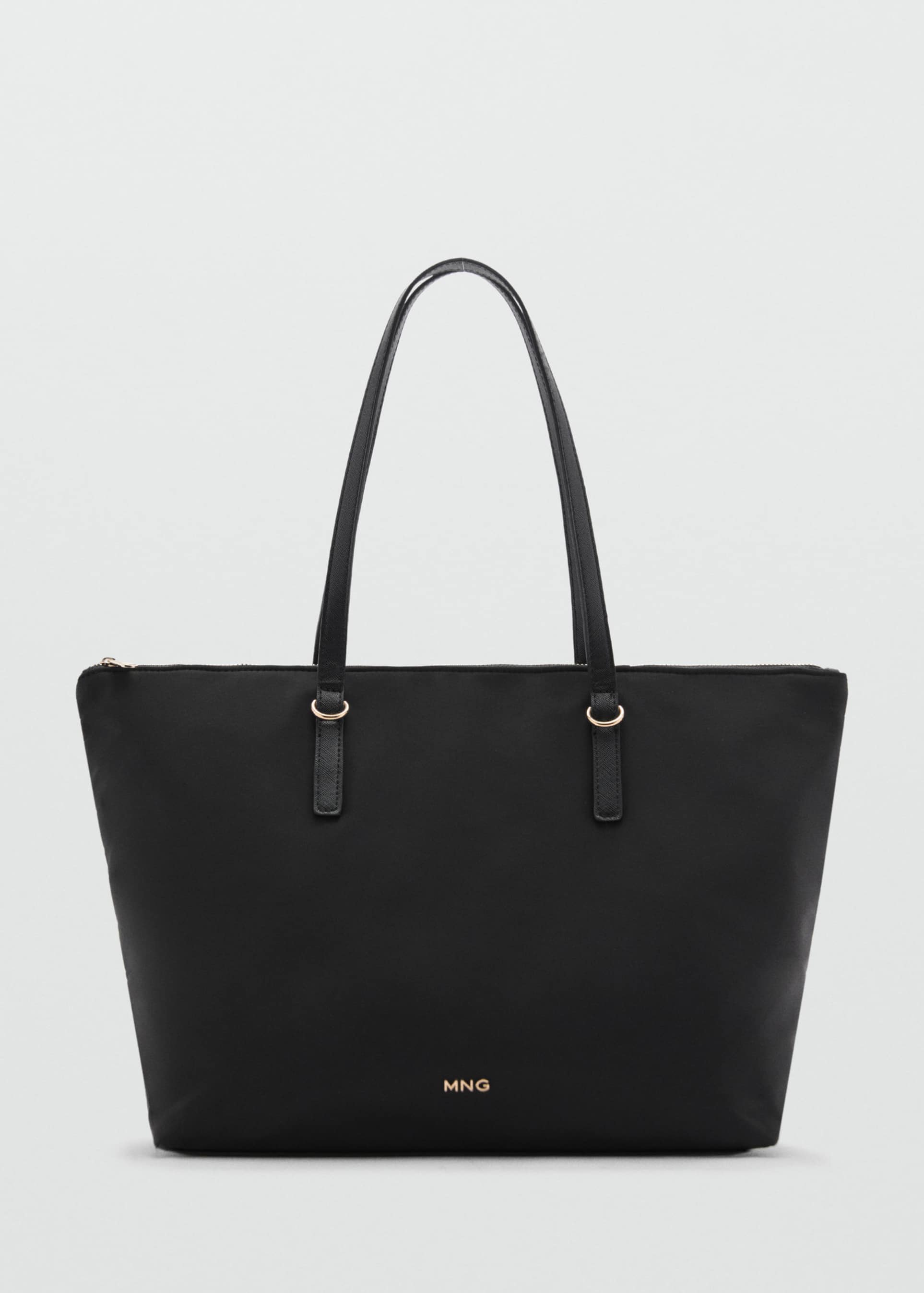 mango classic tote bag in black