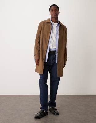 Mango Mango classic trenchcoat in beige-Neutral