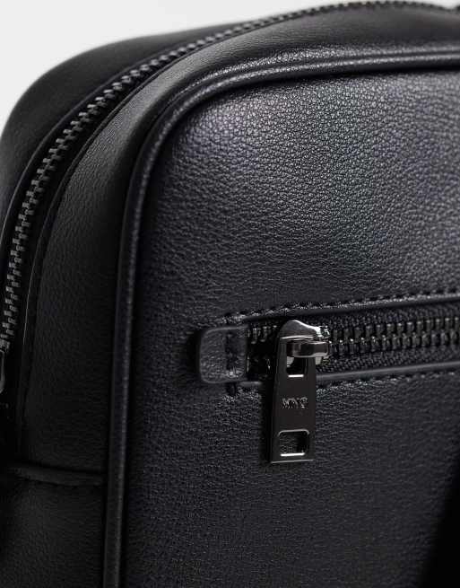 Mango – Classic – Umhängetasche aus 100% Leder in Schwarz, 3 von 4