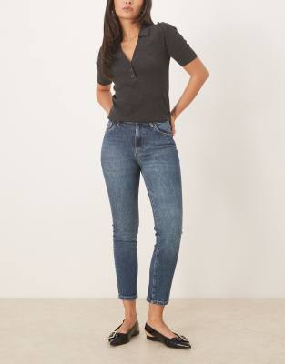 Mango - Claudia - Jean skinny en coton pur - Bleu