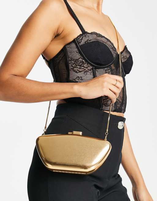 Mango - Clutch in goud