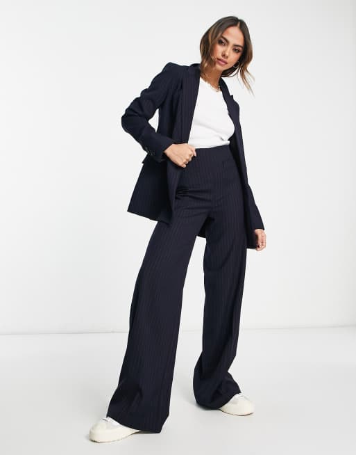 Mango cheap pinstripe trousers