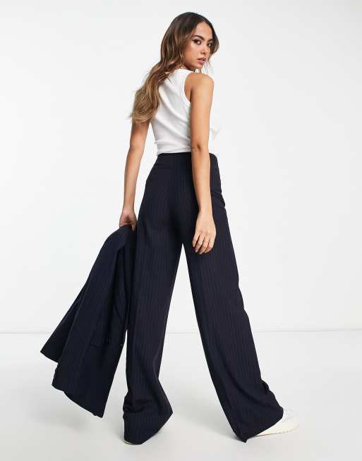 Mango store pinstripe trousers