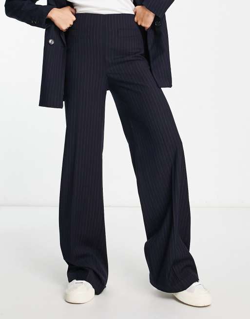 Mango cheap pinstripe trousers