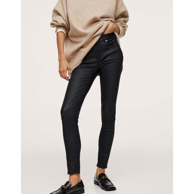 Mango coated skinny on sale jeans