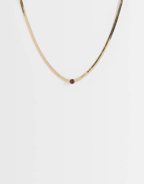 Mango - Collana con perline color oro - view 1