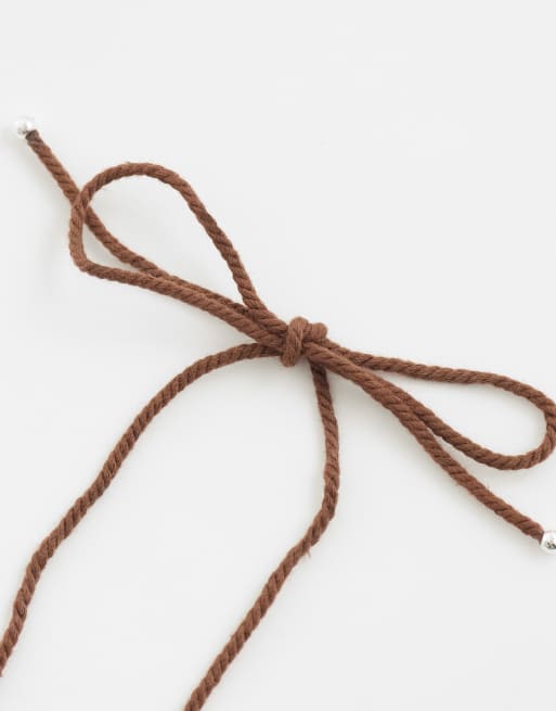 Mango - Collier à pendentif - Marron, 4 de 4