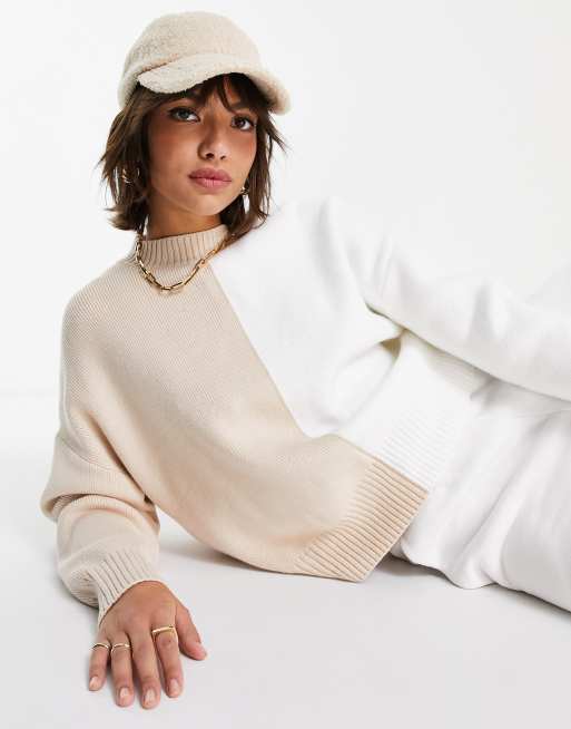 Mango beige jumper hotsell