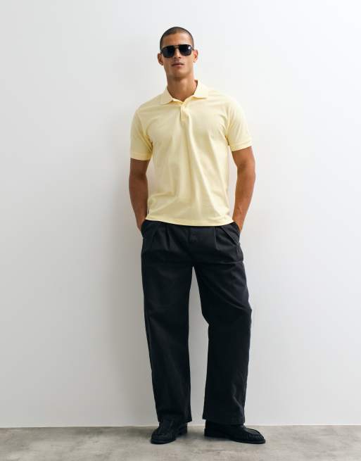 Mango coltrui T-shirt in pastelgeel, 4 van 5