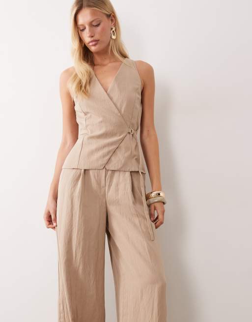 Mango combinaison ajustée beige, 2 de 4