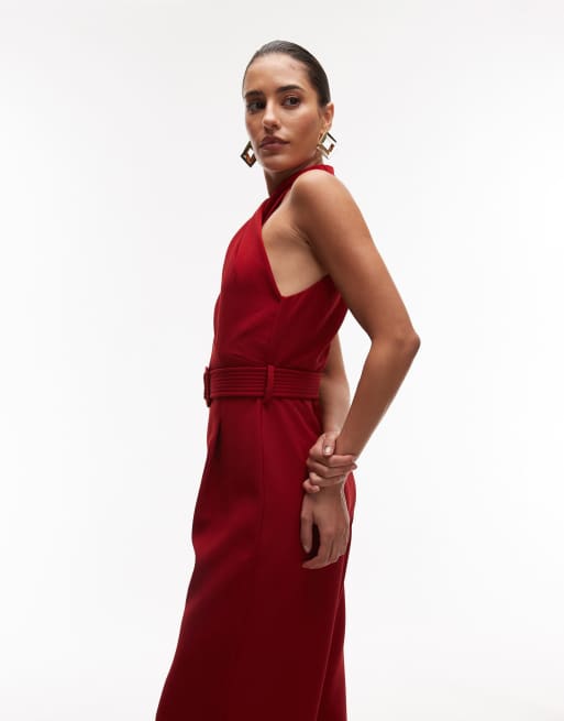 Combinaison Sans Manches Rouge Coline - Taille M - Neuf Avec Petites Imperfections
