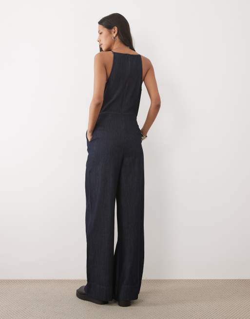 Mango - Combinaison en denim 100 % coton - Indigo, 4 de 4