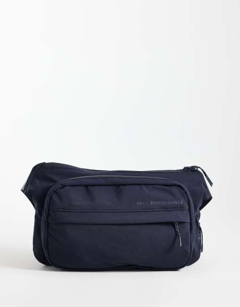 Mango compact fanny pack in navy - view 1