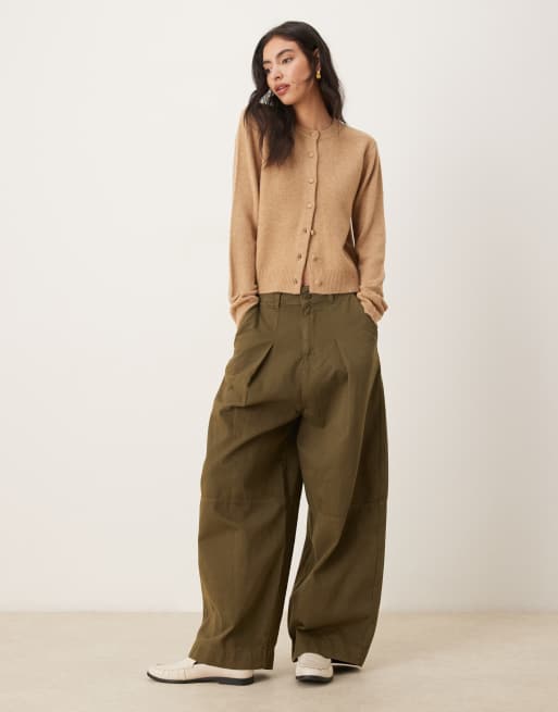 Mango compact knit cardigan in brown, 4 of 4
