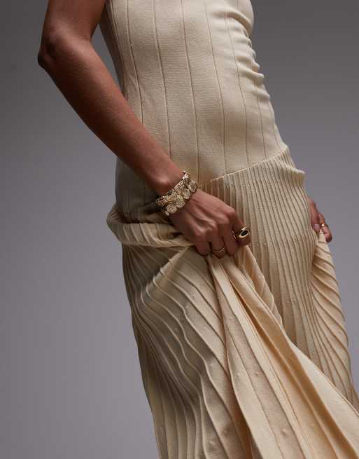 mango pleated knit dress MANGO Pleated Knitted Dress