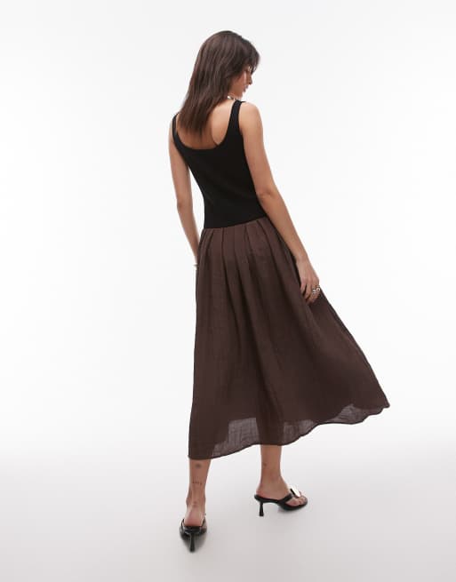 Mango - A-line dress Chocolate - 4 - Women