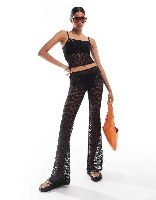 Mango - Coordinato nero con canottiera e pantaloni