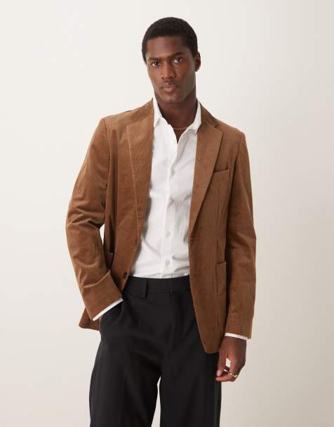 Mango – Cord-Blazer in Mittelbraun - view 1