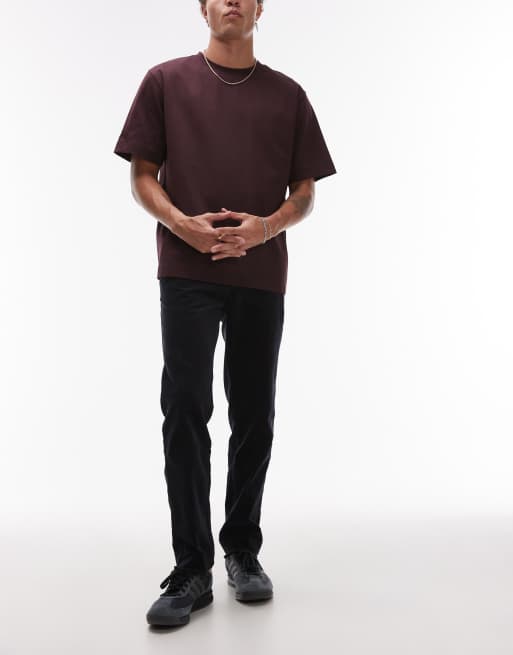 Mango corduroy pants in navy