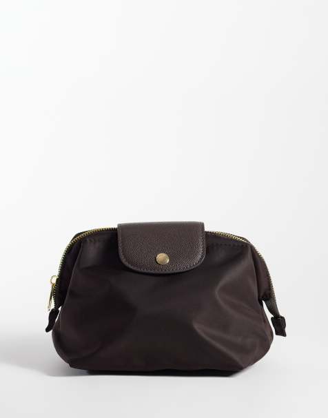 Mango cosmetic bag in chocolate - view 1
