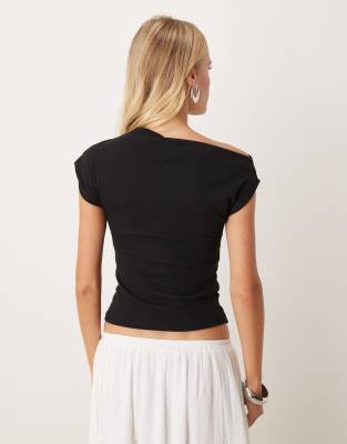 Mango Cotton Mix Asymmetric Top