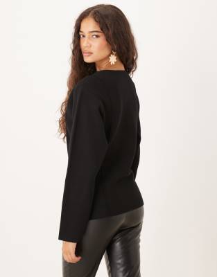 Mango Cotton Mix Compact Knit Jacket With Gold Tone Buttons In White