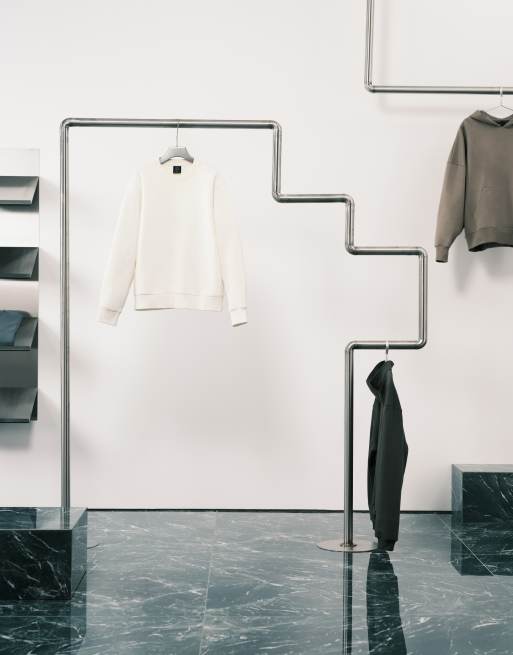 Mango cotton mix crew neck sweatshirt in white, 2 of 5