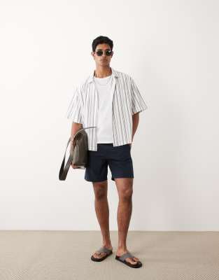 Mango Cotton Mix Draw String Shorts In Multi
