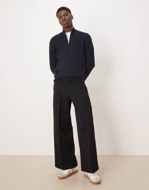 Mango cotton mix half zip sweatshirt - view 1