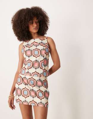Mango Cotton Mix Mini Skirt