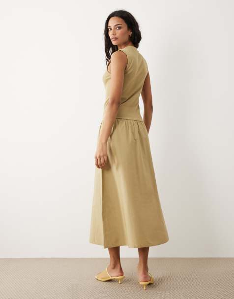 Green Midi Dresses | Sage Green & Emerald Midi Dresses | ASOS